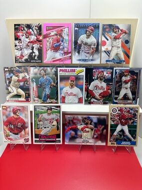 Bryce Harper 13 card legacy lot (Phillies, Nationals)